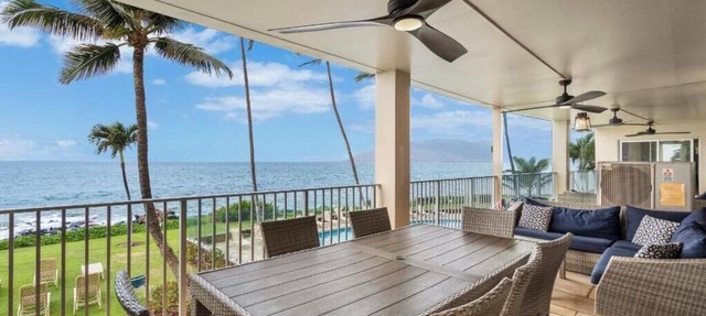 Luxury by the Waves:Royal Mauian 218-Your Premium Oceanfront Sanctuary!-With A/C