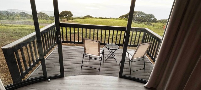 Modern cabin on a world famous Kona Coffee farm with AC, WiFi. Unit 1