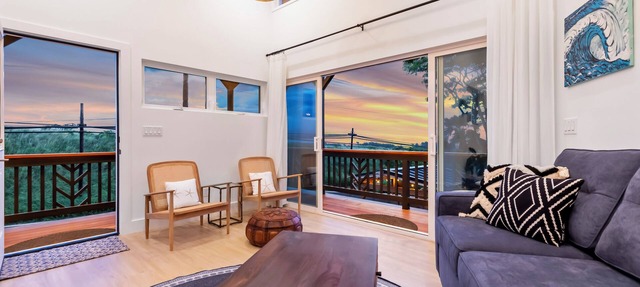 Modern ocean view suite walking distance to the coolest beach town in Maui