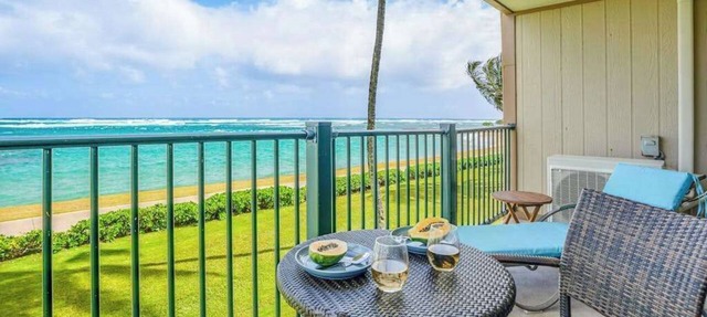 NEW 50 Feet from the Beach at an Oceanfront Kapaa Condo