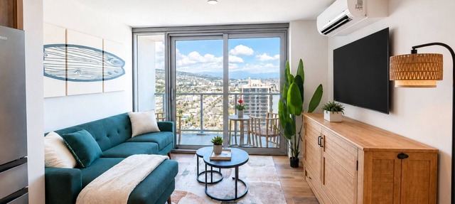 Newly Built High-Floor Condo with Diamond head & Ocean Views & Luxury Amenities