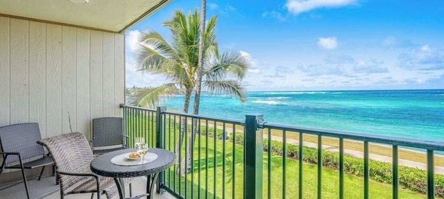 Oceanfront Kapaa Home with Shared Pool, Hot Tub & Private Lanai
