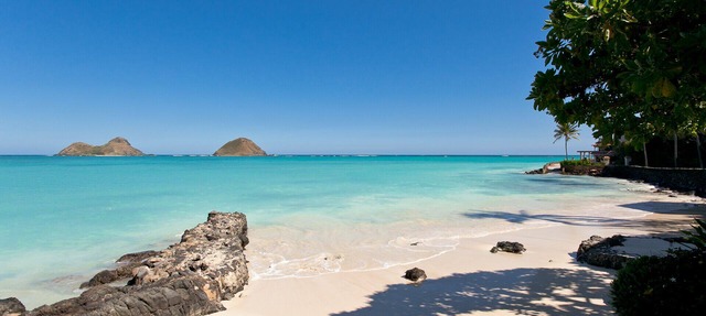 Oceanfront Lanikai Home with Access to Secluded White Sand Beach