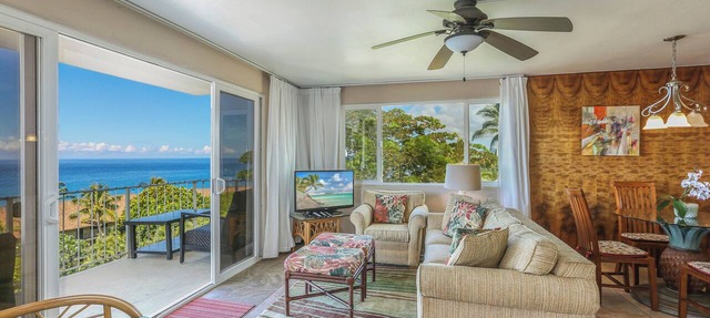 Sunset Kahili 408 Relaxing haven & ocean views . all in the heart of Poipu