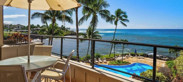 Whalers Cove #230 By Parrish Kauai: Oceanfront Views