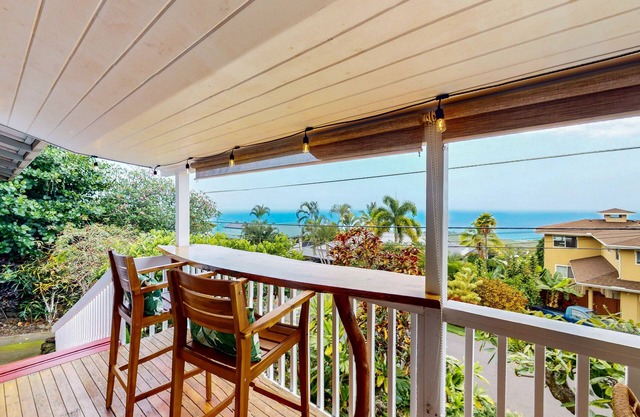 Beautiful home with separate ohana, ocean views, lanais, private gazebo, firepit