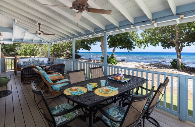 Big Island Blue Makai - Fall Rates! Rare Oceanfront 2 BR in Puako