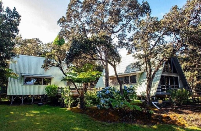 Fall Special! Hale Nene Volcano A-Frame Cottage with Hot Tub