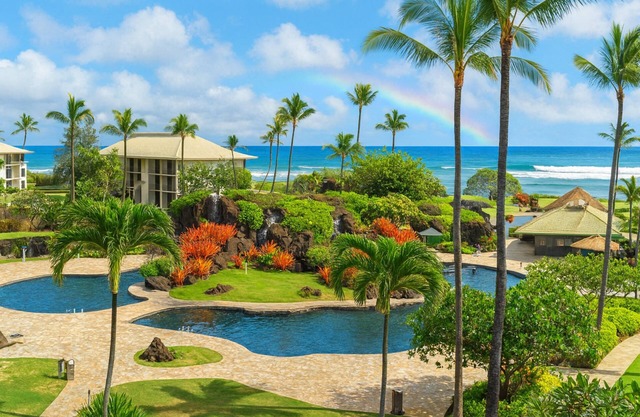 Kauai Beach Resort #2540: Premium Ocean View Suite! 4 Gorgeous Pools & A/C!