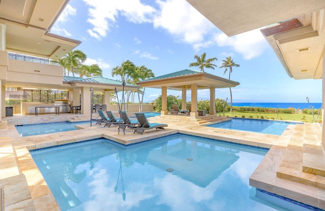 Maui's Ultimate Luxury Estate: 11K+ Sq Ft Kaanapali Beachfront Paradise, TV-Featured, Lavish Pool & Spa, Sleeps 22!
