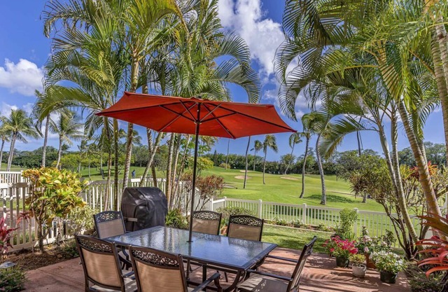 Newly updated and furnished 3 Bed, 2 1/2 Bath Townhome fronting the Golf Course at Ko Olina