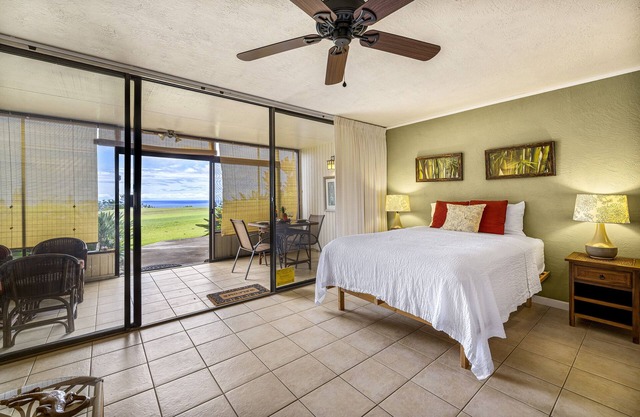 WAIKOLOA VILLAGE CONDO#E10: GOLF COURSE FRONTAGE, OCEAN VIEWS, GREAT STUDIO!