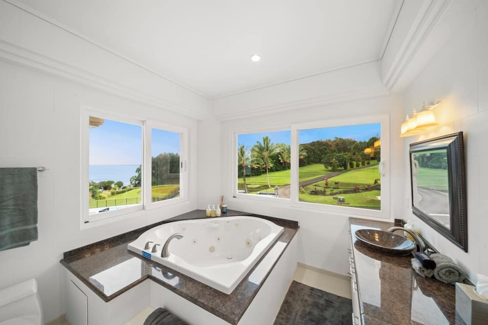 Ninole House | Waterfalling Estate: Oceanfront Luxury w/ Private Waterfall, Pool & More!