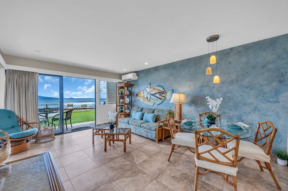Maalaea Condo | Oceanfront 1bd ground level condo plantation style