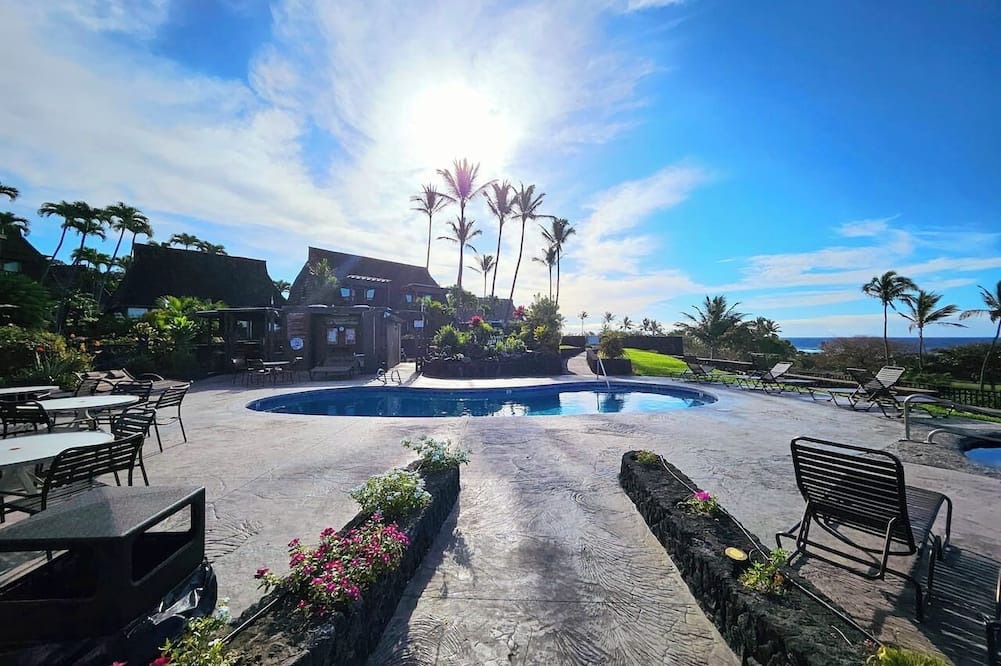 Punaluu Condo | Enjoy ocean views & walk to Black Sand Beach!