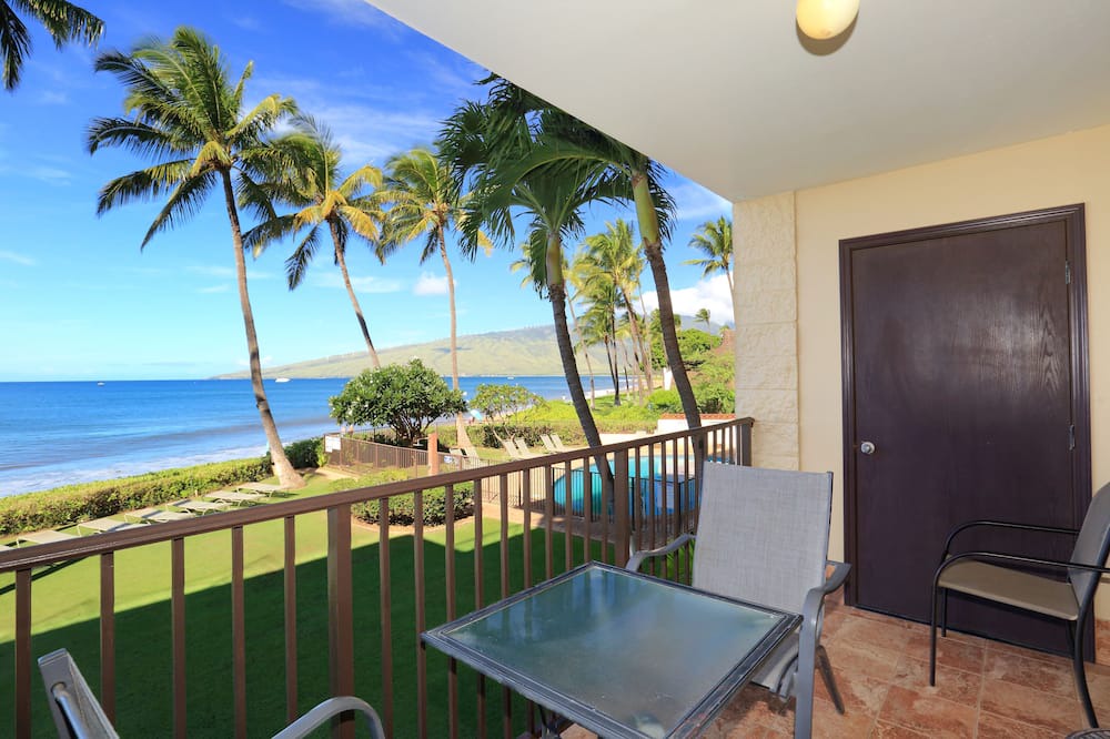 Kihei Condo | Unwind by the Waves: Kihei Beach #203, Prime Beachfront Tropical Escape!