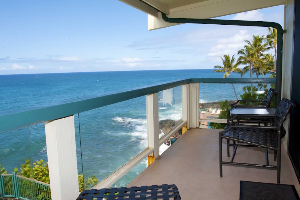 Poipu Condo | Sea Cove Hideaway Stunning Oceanfront Views With A/C End Unit At Poipu Shores