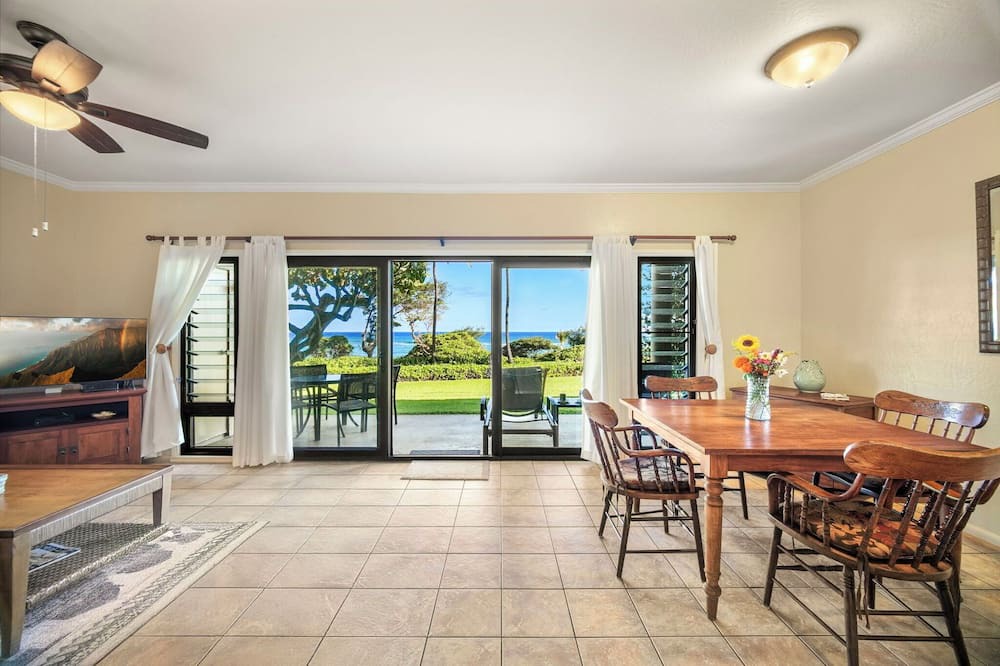 Lihue Condo | Kaha Lani #121, Oceanfront, Steps to Beach, Sunrise Views from Private Lanai