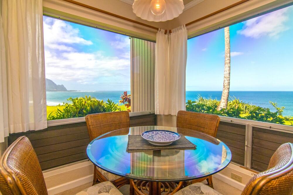 Princeville Condo | Pali Ke Kua #118: Ocean views from every room and gorgeous Bali Hai sunset!