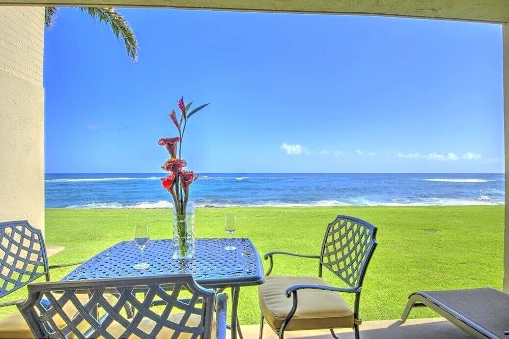Poipu Condo | OCEANFRONT Ground Floor 2bd/2ba Unit with Amazing Ocean Views & A/C