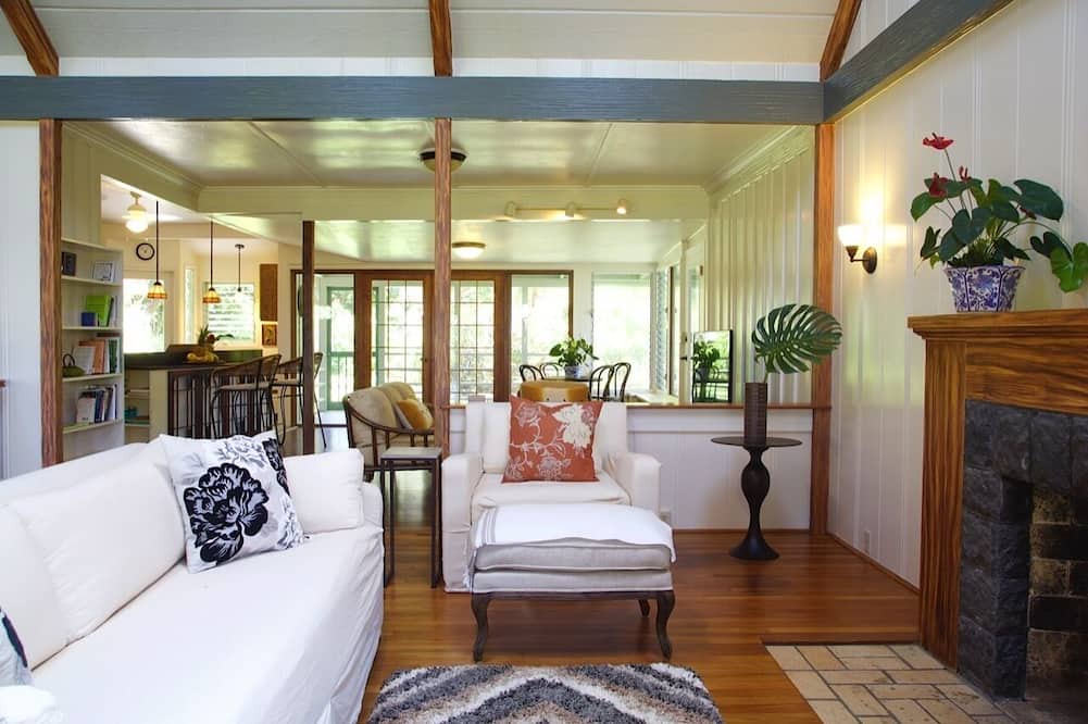 Hilo House | Elegant 1937 Home Steps Away from Black Sand Beaches