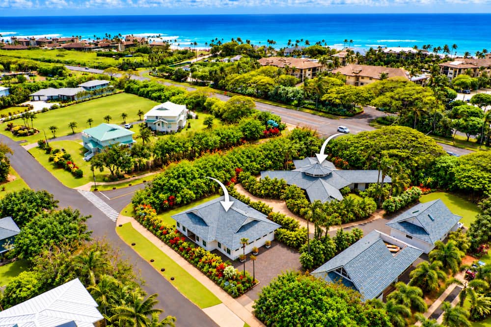Poipu House | NEW 1 ACRE POIPU ESTATE -Sleeps 32 - Full AC - 8 Ensuites- FREE Poipu Beach Club