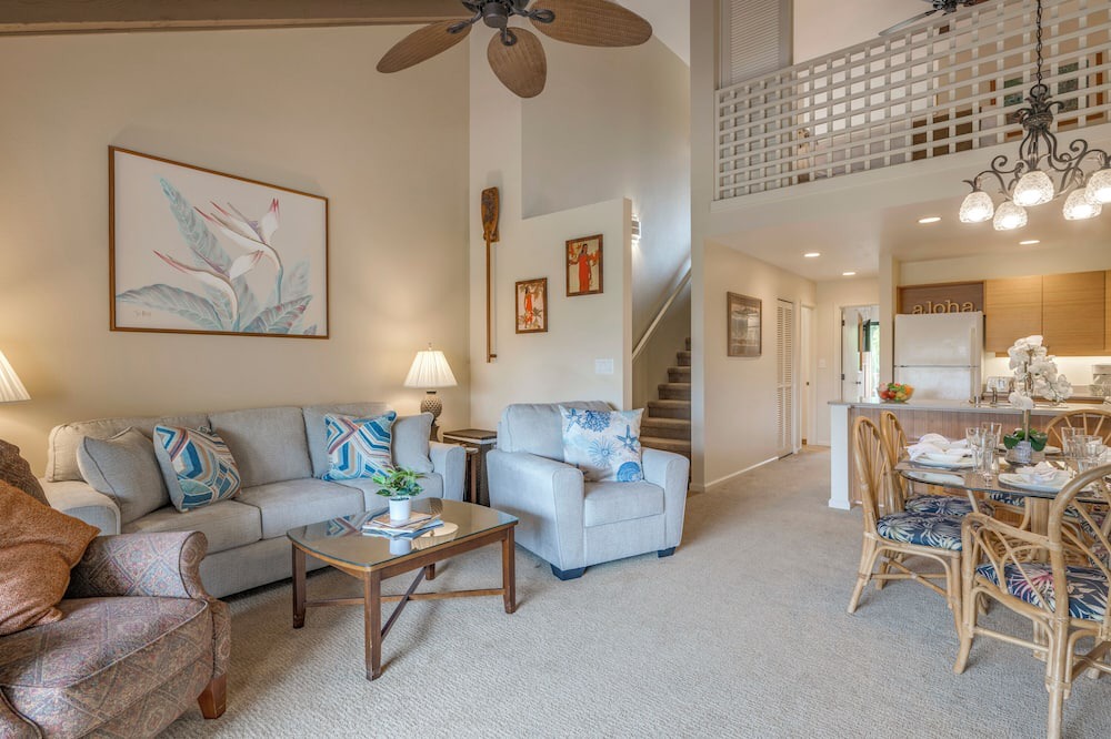 Kihei Condo | Spacious 2bd condo, garden lanais island style