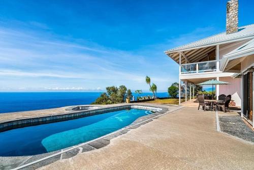 Opihihale Villa | Kona Oceanview Villa for Groups Pool & Hot Tub