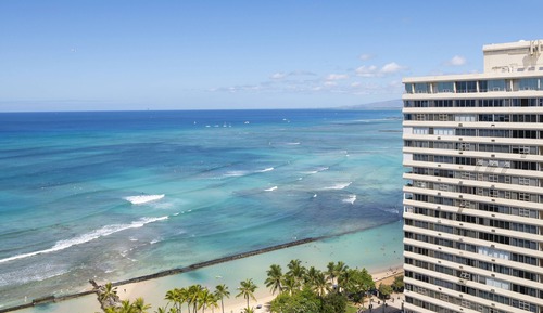 Junior Suite, 1 King, Sofa bed, Ocean view, Paoakalani Tower, Balcony