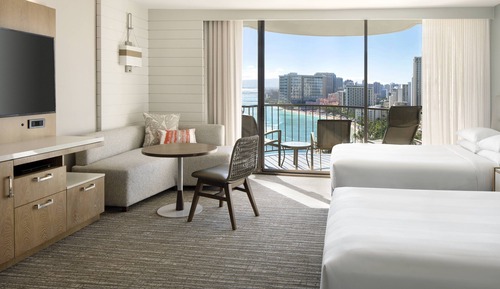 Ocean Front, Hearing Accessible, 2 Double, Kealohilani Twr, Balcony