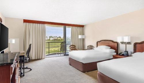 Double Room with Two Double Beds with Partial Ocean View