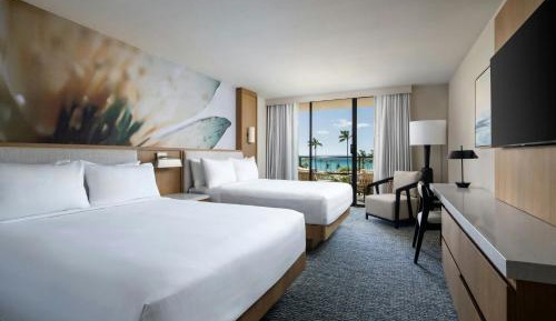 Oceanfront Double Room, Guest room, 2 Double, Oceanfront