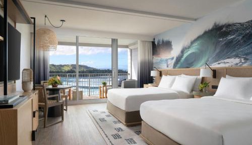 Queen Room with Two Queen Beds and Ocean View