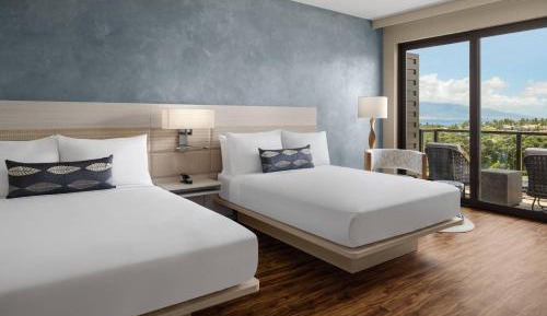 Guest Room with 2 queen bed, ocean view and balcony