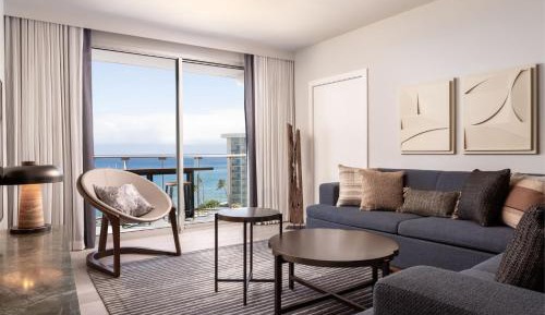 One-Bedroom King Suite with Sofa Bed and Ocean View