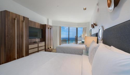 Queen Room with Two Queen Beds and Ocean View