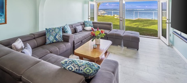 North Shore Beachfront Home with Private Beach