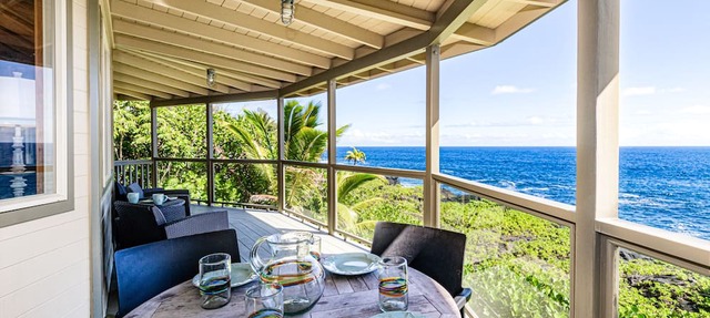 Kahikole: Oceanfront home with stunning, rugged ocean cliff views