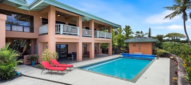 🏖️Private Kona Ocean View Home w/Saltwater Pool & 3 Lanais | Puʻuwai Villa