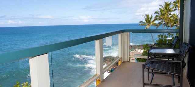 Sea Cove Hideaway Stunning Oceanfront Views With A/C End Unit At Poipu Shores