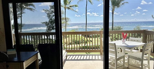 Oceanfront, Ocean-View, Steps to Beach, Kaha Lani Resort #221, Wailua Golf
