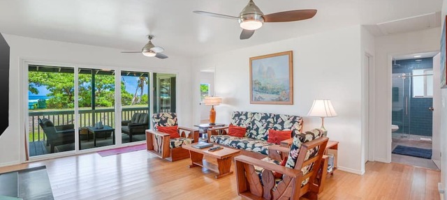 Hale Makai Beachfront Home, AC, Oceanfront on Anahola Bay, TVNC# 5065