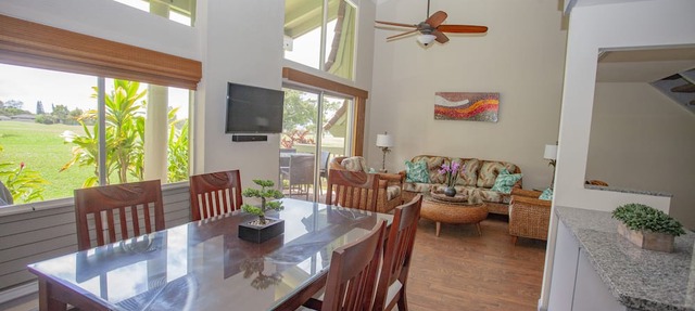 Ocean & Golf Course Views/2BR 2BA Princeville Townhouse/Walk to Beach/WiFi