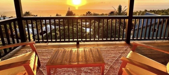 Stunning Ocean Views + Designer Designed Kona Home