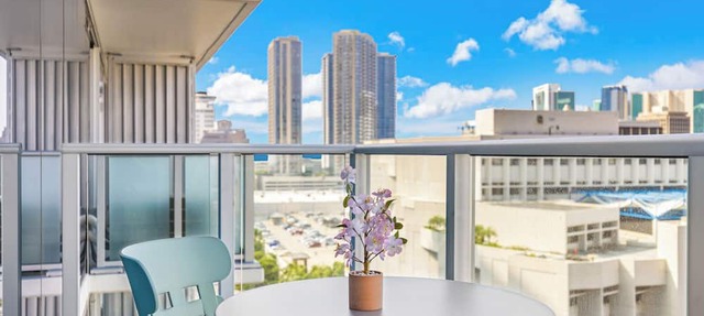 Chic Studio with Skyline Views at The Park on Keeaumoku