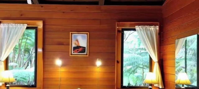 Two peaceful cabins in marvelous Volcano, Hawaii for a relaxing stay.