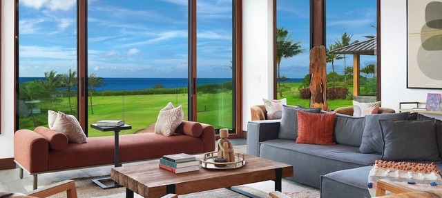 Dramatic New Kukui'ula Estate: Dazzling Style + Seaviews + Unique Pool & Spa