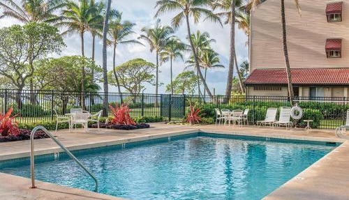 Beachfront resort at kapaa Shore