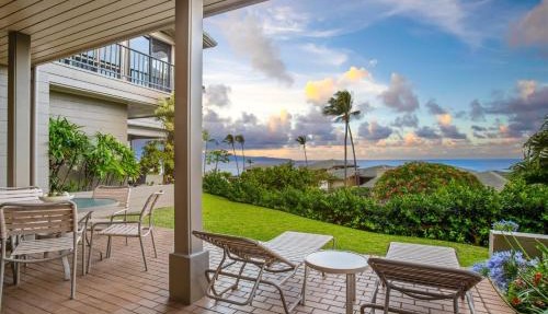 Kapalua Bay Villas Ocean View 4 BR Sleeps 14 Steps to Beach Complimentary Car with 6 Nights KBV ML-2068 by KBM