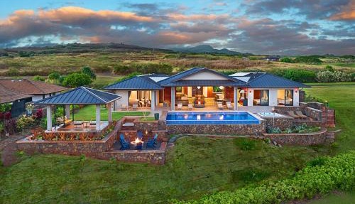 Private Luxury 6-bedroom Villa in Kukuiula, Panoramic Ocean View, Heated infinity pool, SPA, Sleep up to 22